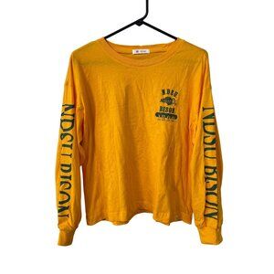 '47 Graphic Tee Size Medium NDSU Bison 1890 Long Sleeve Shirt Galley Gold NEW